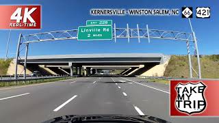 A trip into WinstonSalem North Carolina on US 421 Peters Creek Parkway 4K Drive [upl. by Dugaid]