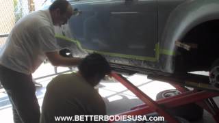 Porsche BBMD 930 turbo rocker panel installation [upl. by Nna31]