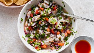 Authentic Mexican Shrimp Ceviche Recipe [upl. by Aivekahs479]