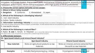 Ch 12 Industries  Solved Exercise SST Grade 8 GSEB [upl. by Hootman908]