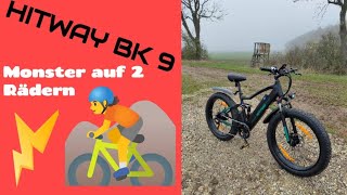 EBike HITWAY BK 9  Fatbike Vollgefedert mit 720 Wh Akku mit günstigen Preis [upl. by Estas384]