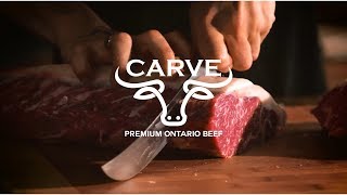 Carve Premium Ontario Beef  Seared Striploin with WhiskeySage Compound Butter [upl. by Hett]