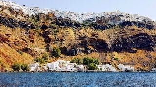 Santorini – Boat Trip to Oia with Costa Luminosa [upl. by Aikemot]