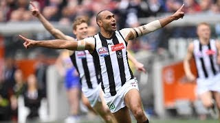 Travis Varcoe First Goal of the Grand Final  Collingwood v West Coast 2018 [upl. by Chaddy29]