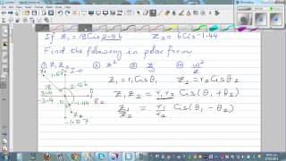 Multiplying and diving complex numbers in polar form r Cis θ [upl. by Aramac661]