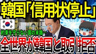 【海外の反応】韓国信用状停止！ 全世界が韓国と取引拒否 【ゆっくり解説】 [upl. by Nilo984]