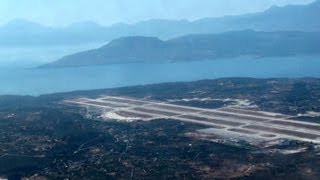 Take off Chania Airport CreteGreeceBoeing 737800 [upl. by Alleunamme]