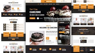 How To Make Cake Selling Website  Multiple Pages  using HTML CSS amp JavaScript [upl. by Ycram788]