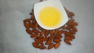 Easy Way To Make Almond Oil At HomeHOME MADE Almond Oil [upl. by Ntisuj]