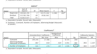 Simple Linear and Multiple Regression in SPSS  In Depth [upl. by Yadsendew281]