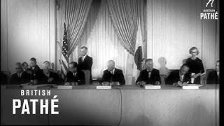 AmericanJapan Treaty Signed 1960 [upl. by Idnahs]