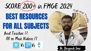 Best Sources for FMGE  Subject wise Resources for upcoming Fmge exam  Main videos vs RR videos [upl. by Troyes]