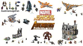 Lego Avengers Infinity War Compilation of all Sets  Lego Speed Build Review [upl. by Irrep]