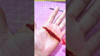 The process of creating fake wounds shown in movies is very simple। shorts experiment [upl. by Konikow]