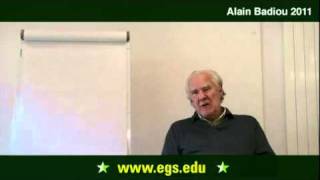 Alain Badiou Questions Concerning The Infinite 2011 [upl. by Aihsetel]