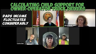 Dads Income Fluctuates Considerably  Child Support Court [upl. by Nerra211]