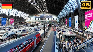 Hamburg Hauptbahnhof Central Station  4K Walk 🇩🇪 Germany [upl. by Stefanac]