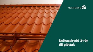 Montering Plannja Snörasskydd 3rör till plåttak [upl. by German]