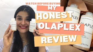 MY HONEST OLAPLEX REVIEW  SHAMPOO AND CONDITIONER  BOND MAINTENANCE  SANA’S GLAM LIFE [upl. by Otxis99]