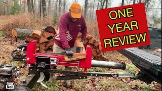 Harbor Freight Predator 20 Ton 212cc Log Splitter Review In depth review after one year of use [upl. by Danell]