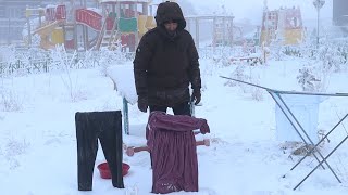 Laundry in the coldest town on Earth [upl. by Tahp]