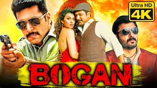 Bogan 4K ULTRA HD  Jayam Ravi amp Arvind Swamy Superhit Action Hindi Dubbed Movie l Hansika Motwani [upl. by Ahswat]