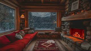 Icy Winds and Snowstorm ❄️ Tranquil Ambience for Rest amp Study [upl. by Carol-Jean385]