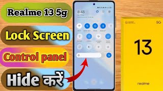 realme 13 5g lock screen notification panel hide realme 13 5g notification bar off realme [upl. by Amsirac]