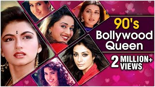 90s Bollywood Queens  Bollywood Heroines Bollywood 90s BeautyOld Hindi Songs  Evergreen Songs [upl. by Kip82]