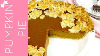 How To Make THE BEST Pumpkin Pie with Pie Crust Leaves  Lindsay Ann Bakes [upl. by Parette712]