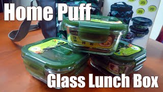 Home Puff Borosilicate Glass Lunch Box Review  Simple Indian Recipes 31 [upl. by Quincy]