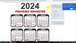 Grade de Calendário 2024 com feriados para baixar Grátis Vetor e PNG [upl. by Junia511]