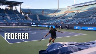 Federer His practice is different from others Roger Federer vs Grigor Dimitrov [upl. by Kittie]