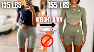 HOW TO GAIN WEIGHT FAST FOR SKINNY WOMEN FAST METABOLISM NO APETAMIN  My Weight Gain Journey [upl. by Harahs]