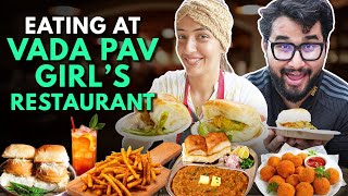 Eating Everything At Vada Pav Girls Restaurant  The Urban Guide [upl. by Isabelita338]