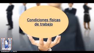 Introducción Condiciones físicas y Psicológicas laborales créditos a quien corresponda [upl. by Hourigan703]