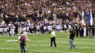 NEW ORLEANS SAINTs WHO DAT CHANT AFTER COIN TOSS [upl. by Danae]