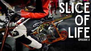 Drag Racing Mini Bikes and BTS GoPowerSports  Slice of Life Ep 2 [upl. by Daeriam]