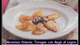 Ricetta di Cucina Ravioloni Polenta Taragna con Ragù di Lepre [upl. by Dibru]