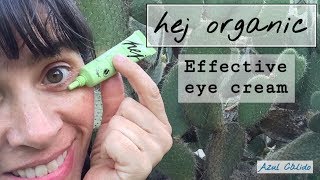 Hej Organic contorno de ojos Effective Eye Cream Cosmética natural [upl. by Brick246]