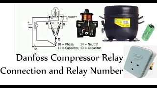 Danfoss Compressor Relay Codes With Compressor HP [upl. by Noyad]