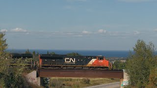 CN 468 avec CN 3036 a ChambordQc 22 septembre 2024 [upl. by Peck]