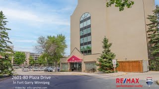 Condo for sale at 260180 Plaza Drive in Fort Garry Winnipeg [upl. by Wellesley270]