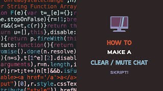 How To Make Clearchat and Mutechat I Minecraft Skript [upl. by Aillil]