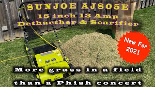 Sun Joe Electric Dethatcher Scarifier Walkthrough and Attachment Change AJ801E [upl. by Eiro]