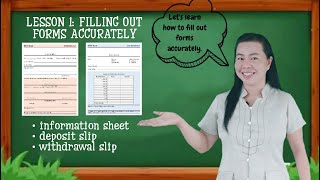 ENGLISH 5  FILLING OUT FORMS ACCURATELY ENG5WCIIj37 [upl. by Leler]