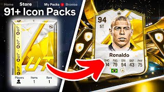 91 BASE ICON PACKS 🥳 FC 25 Ultimate Team [upl. by Aila]