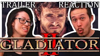 Gladiator 2 Official Trailer  Couples first time watching REACTION [upl. by Ajan]