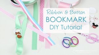 Ribbon Bookmark DIY Tutorial [upl. by Knitter838]