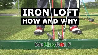 Golf tip Control the loft of your IRONS  This is why you can PUNCH DOWN onto the golf ball [upl. by Stavro77]